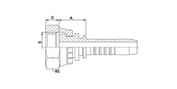 BSP 2"-11/0-32 DN50 (FLAT)