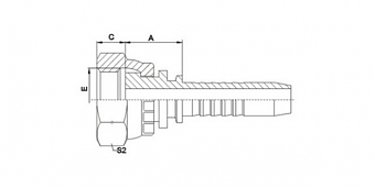 BSP 3/8"-19/0-05 DN8 (FLAT)
